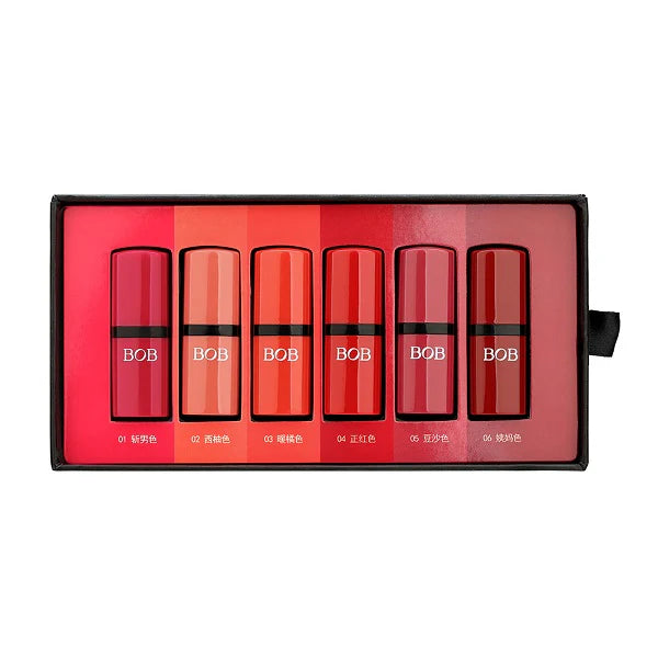 BOB  6 in 1  super stay Matte Lipstick set
