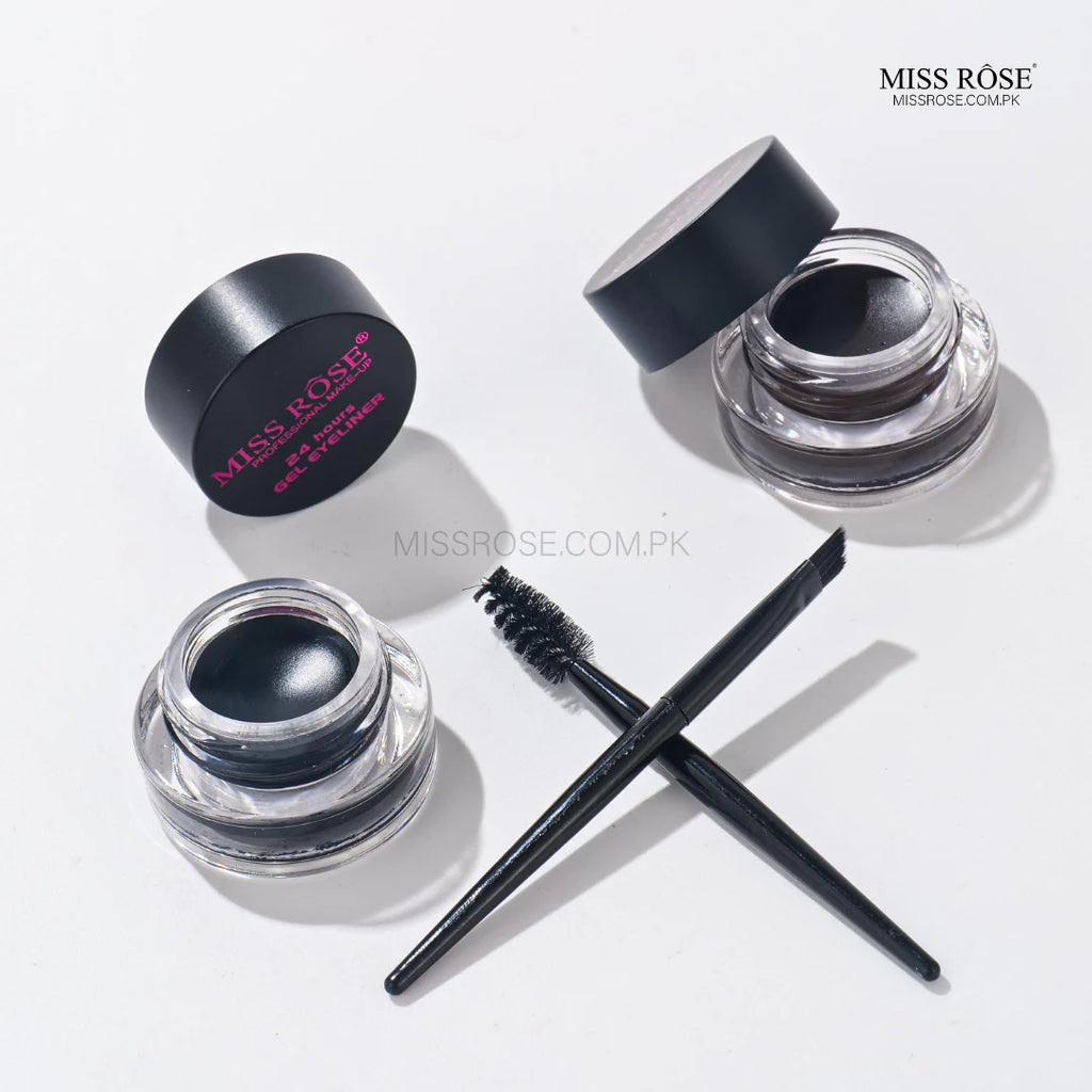 Miss Rose Gel Eyeliner – 2 Color Set (Black+Brown)