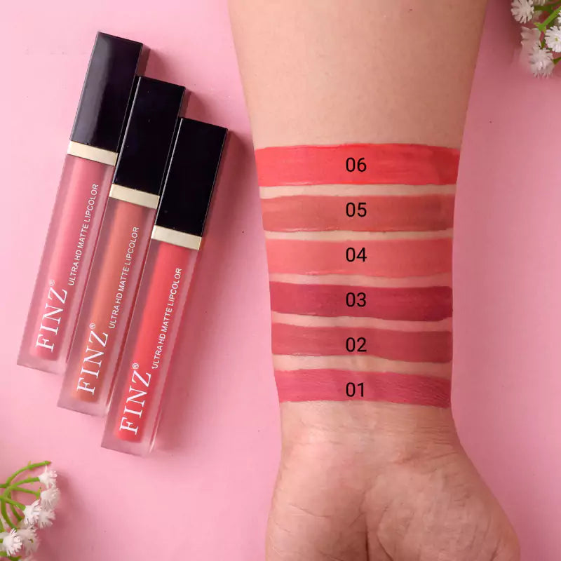 Finz Ultra Matte Lipcolor (pack of 6)