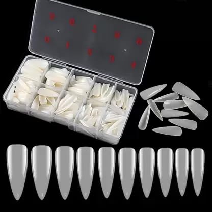 Almond Shaped Artificial Acrylic Nails - 500 Piece
