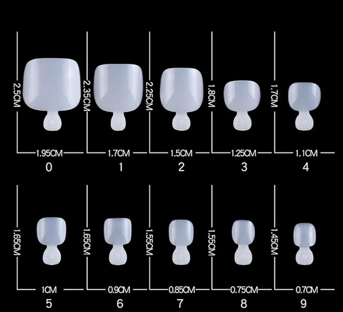 Pack of 500  Toe nails Tip Box