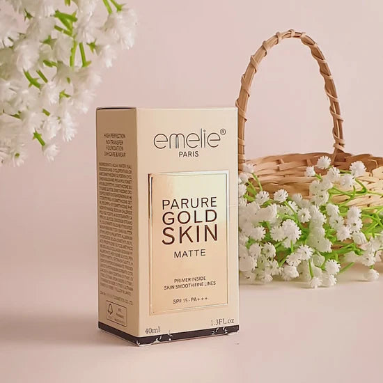 Emelie Paris Parure Gold Skin Matte Foundation - 40ml