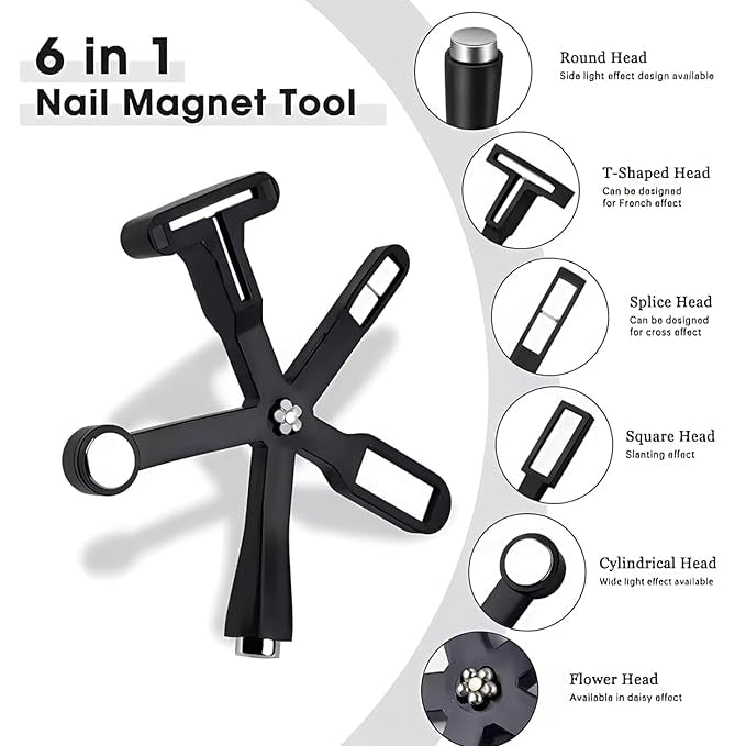 6 in 1 Professional Cat Eye Magnet Tool with Strong 3D Effect