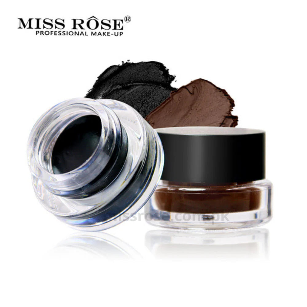 Miss Rose Gel Eyeliner – 2 Color Set (Black+Brown)