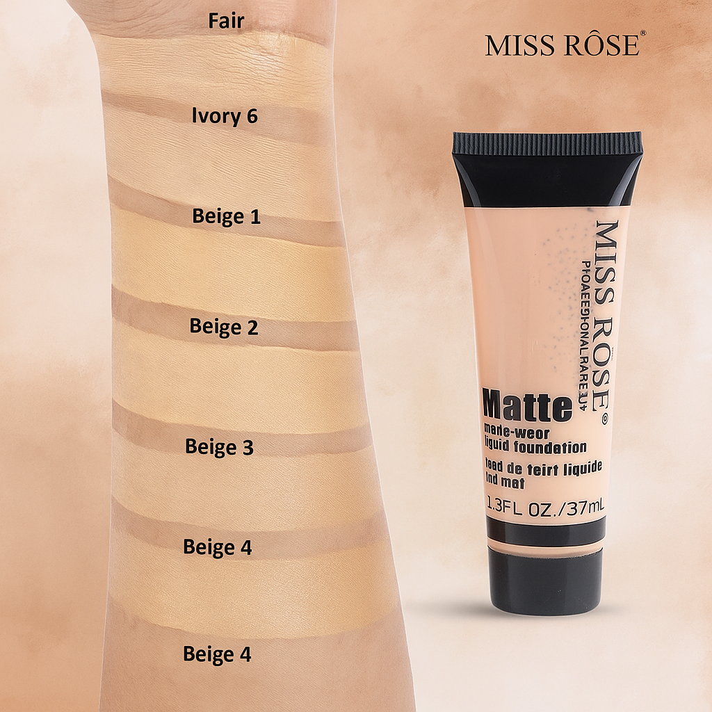 MISS ROSE Full Coverage Matte Foundation