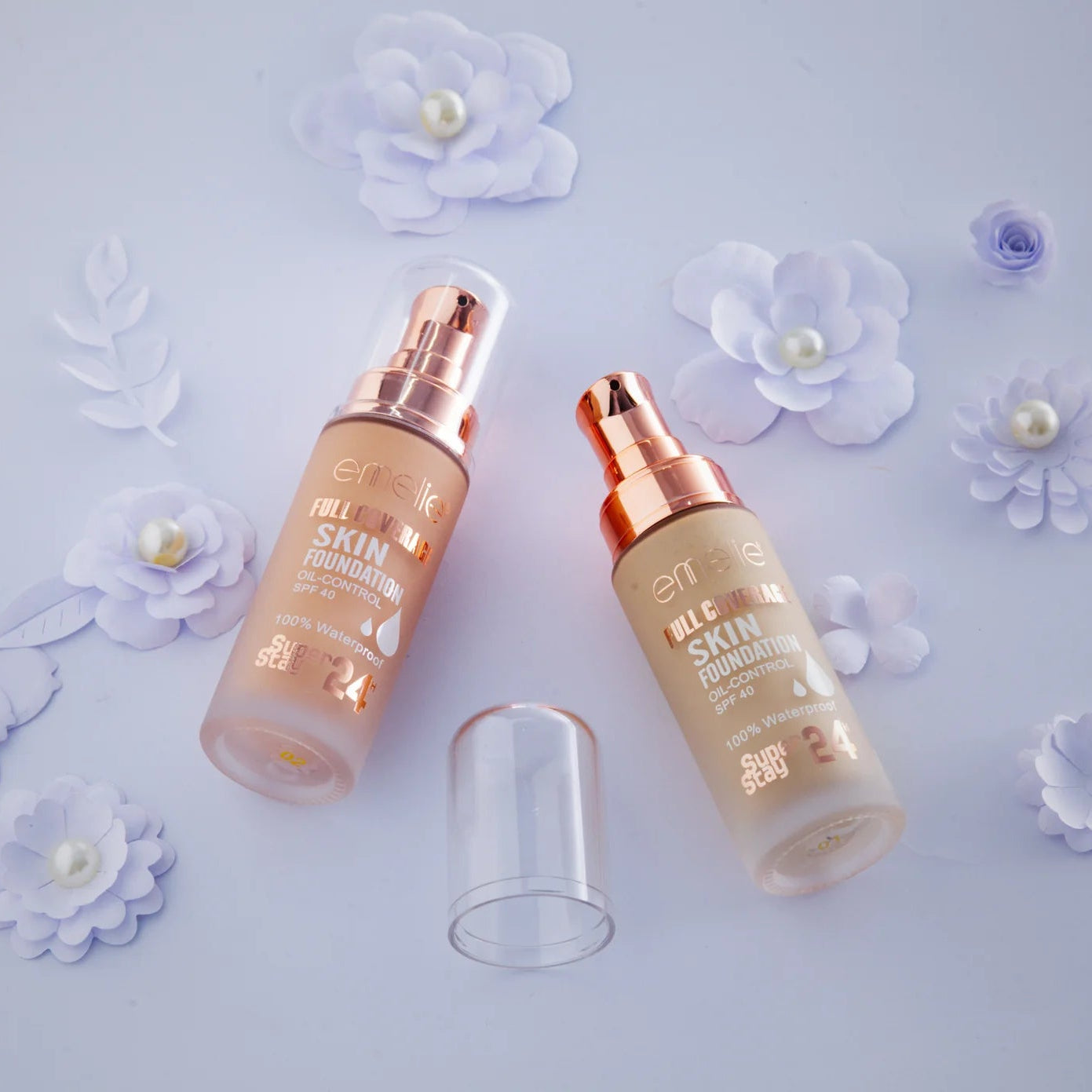 Emelie Full Coverage Skin Foundation Oil Control SPF40 (30ml)