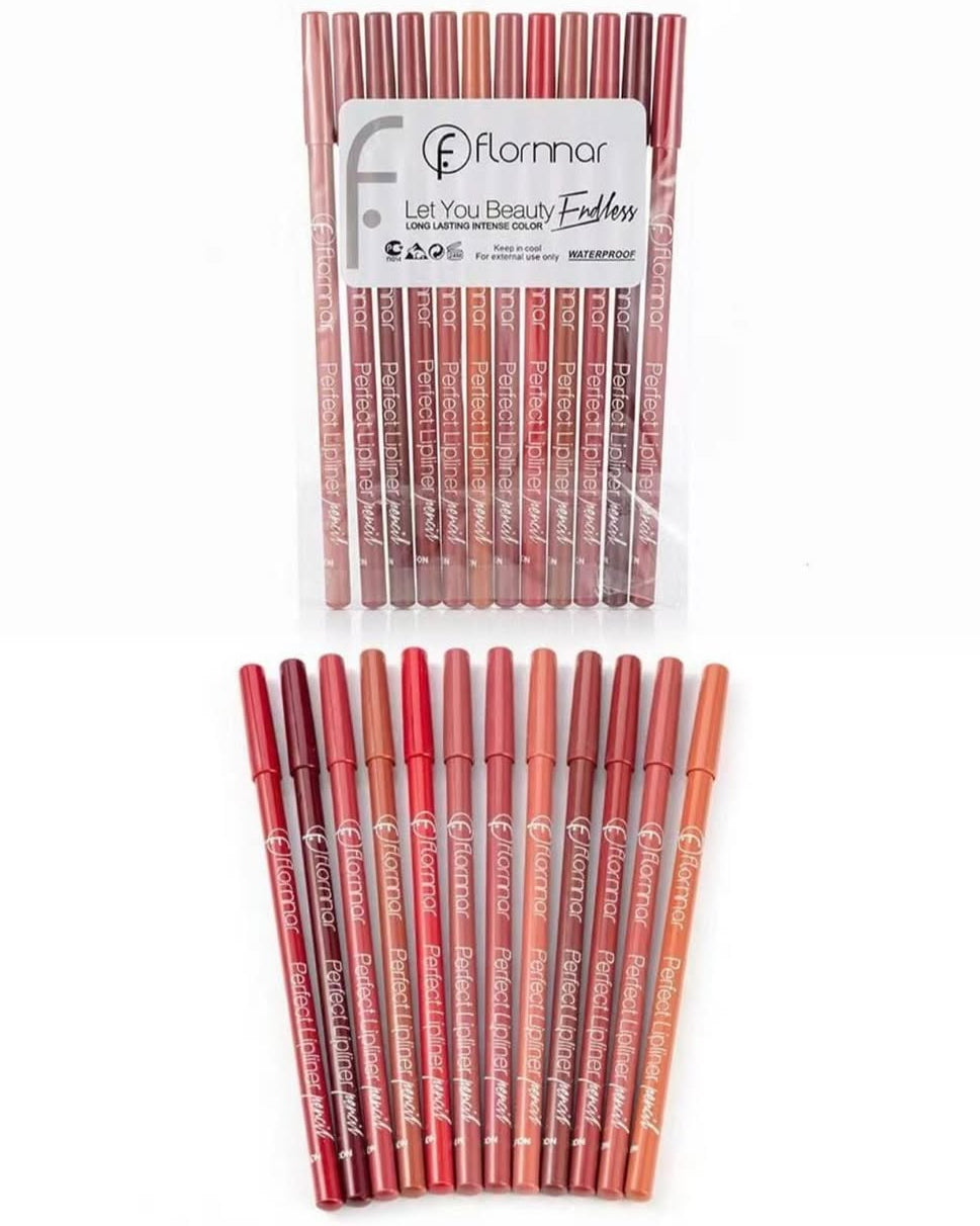 Flormar Perfect Lip Liner Pencil 12pcs