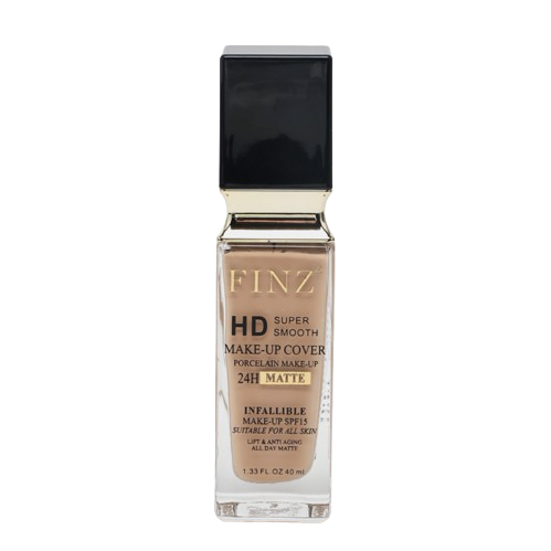 FINZ HD Liquid Foundation – Comfort Matte, Long-Lasting, Full Coverage