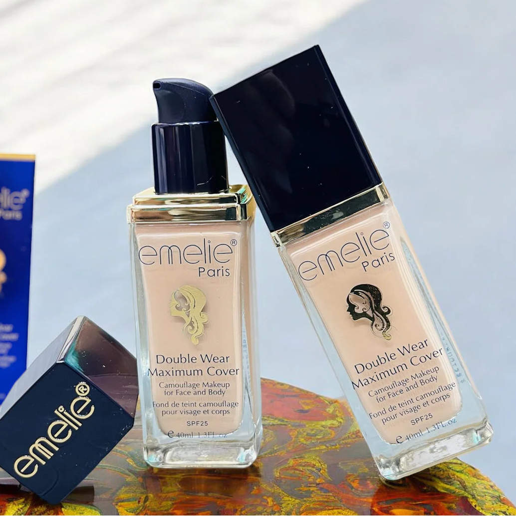 Emelie Paris Double Wear Maximum Cover Waterproof Foundation 30ml