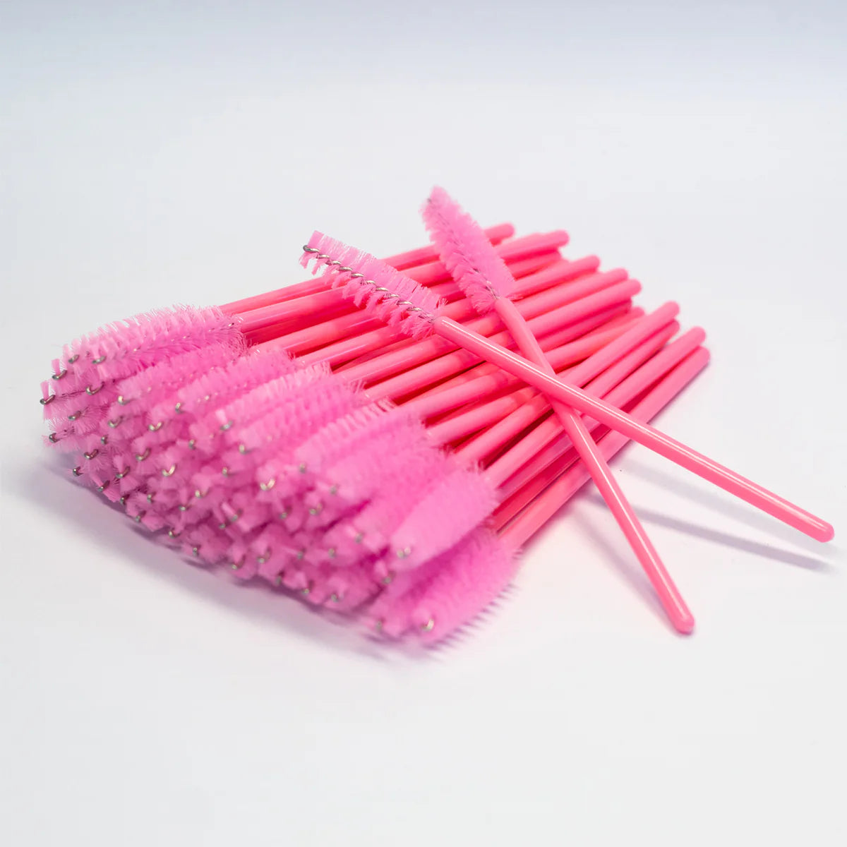 Disposable Baby Pink Eyelash Mascara Brushes Spoolies Extension Wands (Pack Of 5)