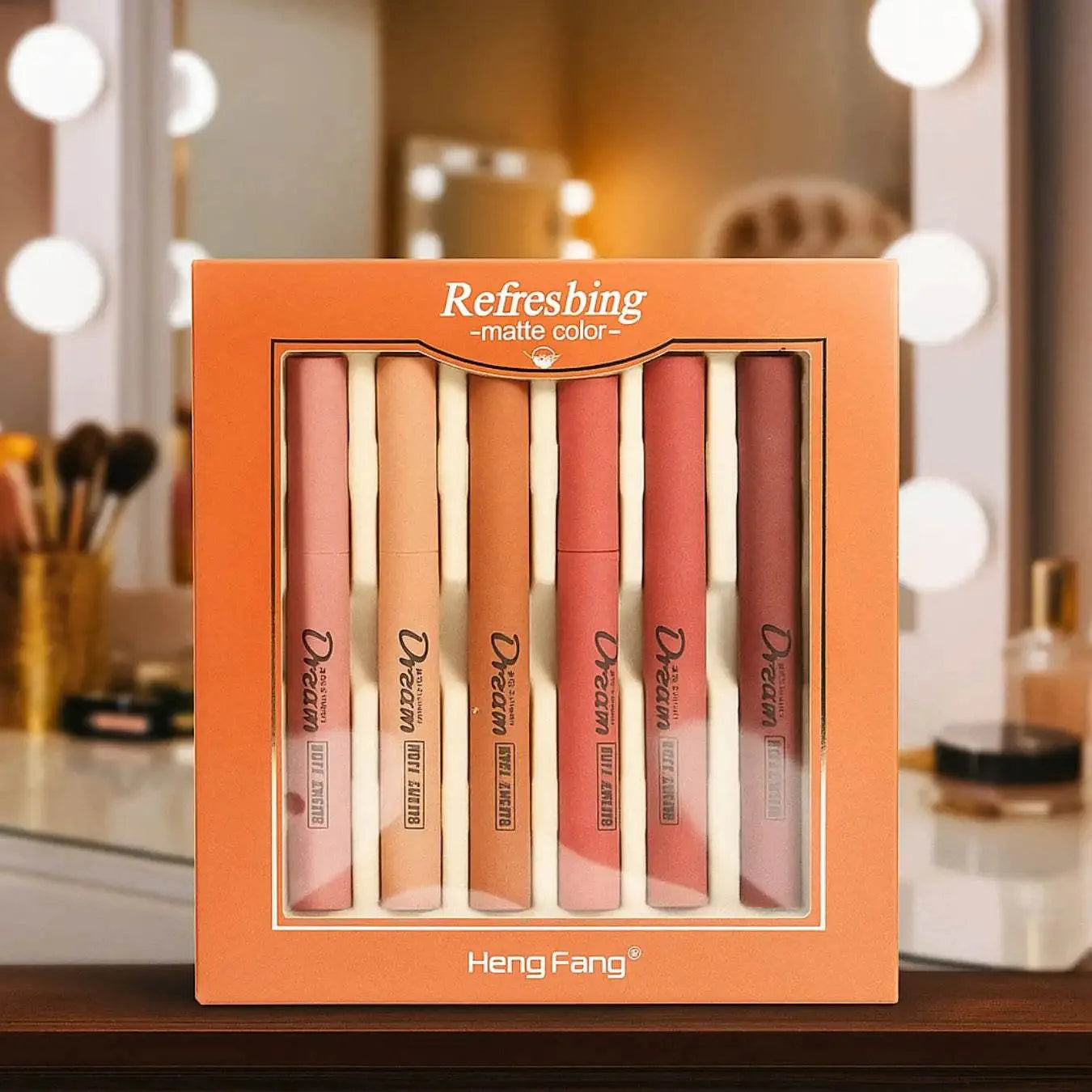 Heng Fang Dream Matte Velvet Lipsticks set 6 pieces