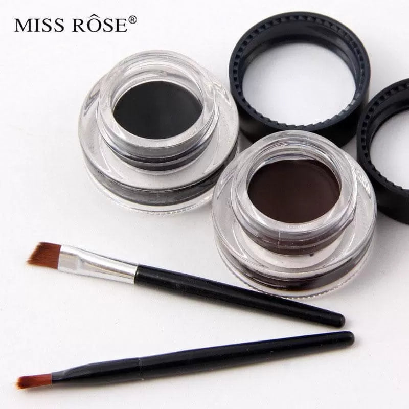 Miss Rose Gel Eyeliner – 2 Color Set (Black+Brown)