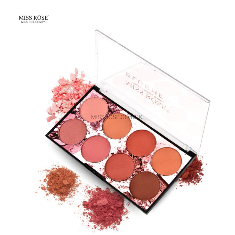 Miss Rose 8 Color Blush Palette