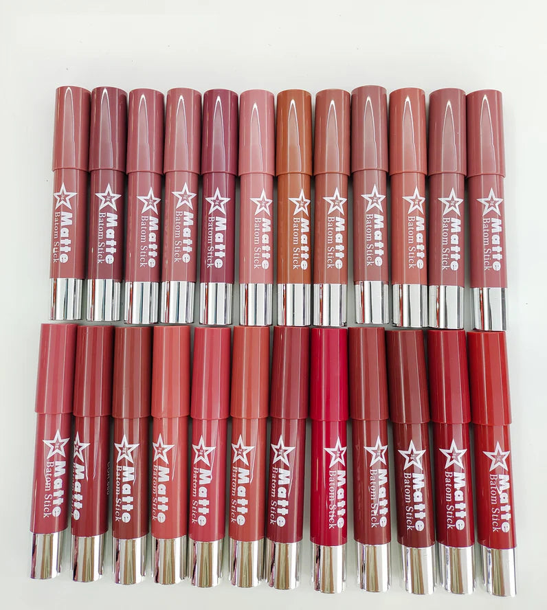 Miss Rose Matte Chubby Lips Crayon Lipstick each