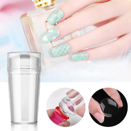 Clear Silicon Nail Stamper For French Nail