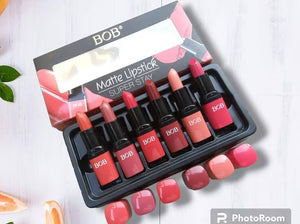 BOB  6 in 1  super stay Matte Lipstick set
