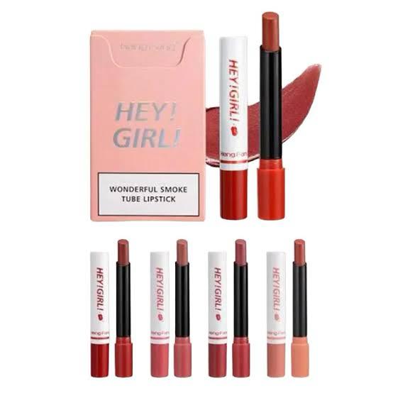 Heng Fang HEY GIRL Wonderful Smoke Tube Lipstick ( pack of 4 )