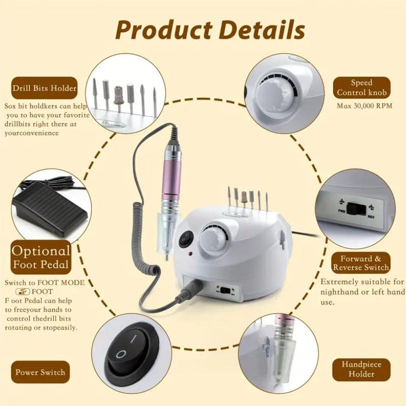 Professional Electric Nail Drill Machine