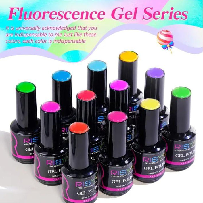RIYSAL 60 Color Gel Nail Polish Set (7.3 ml - RL2239)