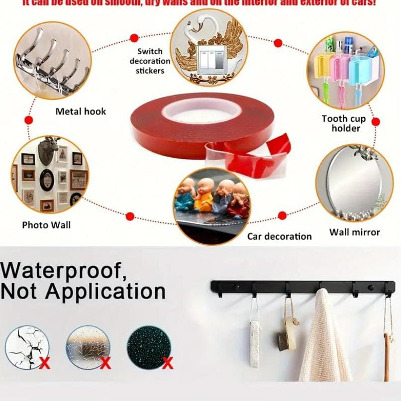 Clear Transparent Double Sided Adhesive Nail Tape