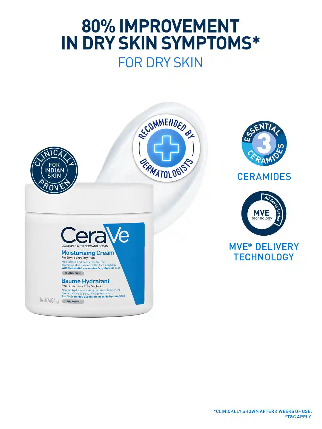 CeraVe Moisturizing Cream for Face and Body 340g