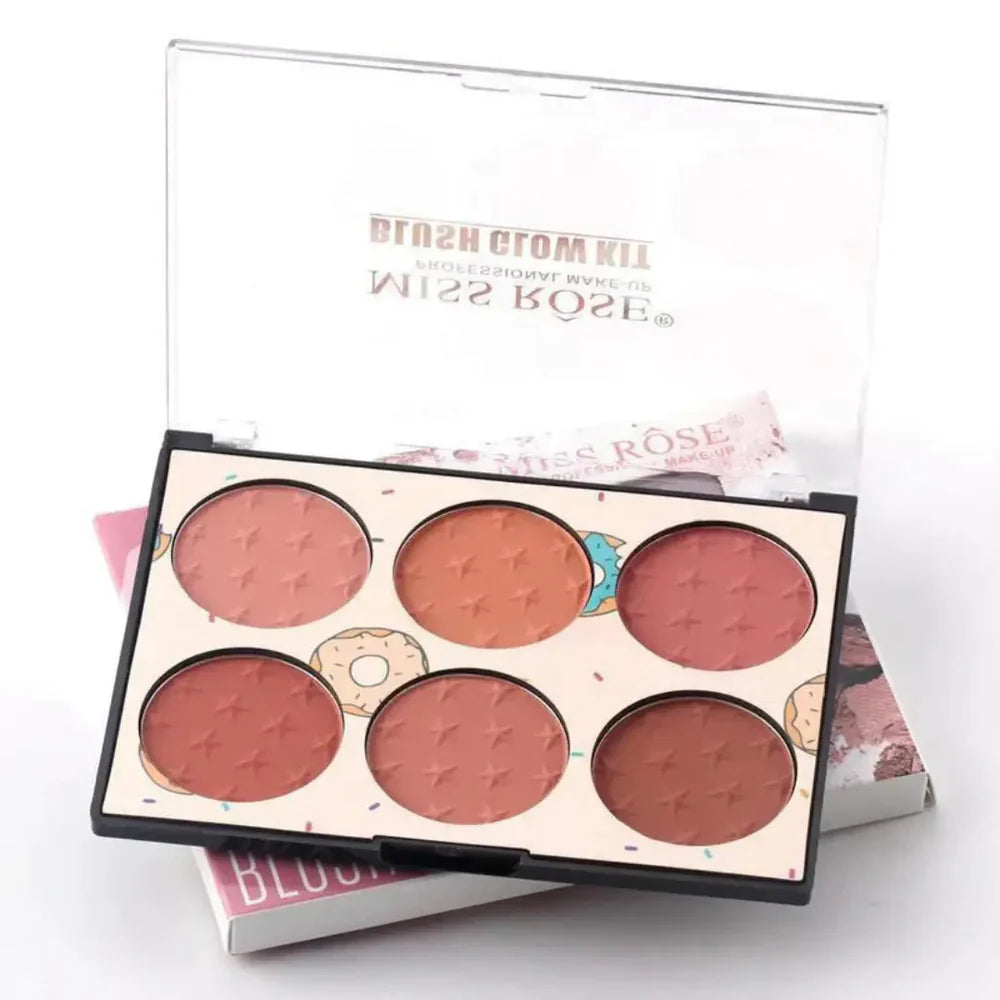 Miss Rose 6 Color Blush Palette